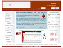 Tablet Screenshot of activeblooddonors.org